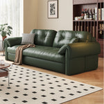 Load image into Gallery viewer, Contemporary Faux Leather Sofa Bed Sleeper Sofa with Hidden Storage &amp; Metal Frame
