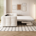 Load image into Gallery viewer, 83.8" Elegant Convertible Sofa Bed Chic Design with 3.9" Thick Mattress Space-saving Sleeper Sofa
