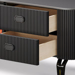 Load image into Gallery viewer, Modern Black Electric Fireplace TV Stand for 65 to 85-inch TVs
