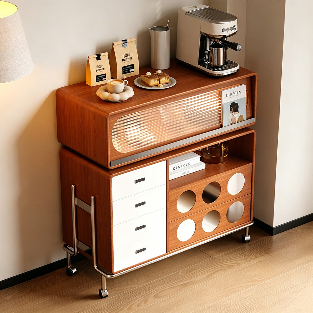 Versatile Rolling Kitchen Organizer Cart with Wheels
