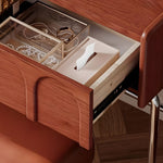 Load image into Gallery viewer, Brown Makeup Vanity Table Set with LED Mirror &amp; Stool
