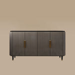 Load image into Gallery viewer, 62.4&#39;&#39; Modern Luxury Elegant Gray and Gold Sideboard with Adjustable Shelves
