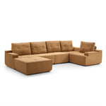 Load image into Gallery viewer, 124.8&quot; Modular Compressed Sofa Lightweight Corduroy Sectional Easy to Move for Multi-scene Use
