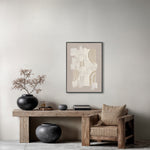 Load image into Gallery viewer, Original hand-painted texture art, merging plaster blocks with golden arcs, minimalist yet full of artistic tension.
