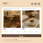 Load image into Gallery viewer, 73&#39;&#39; Murphy Fold-Out Dining Table with Sintered Stone Top | Space-Saving

