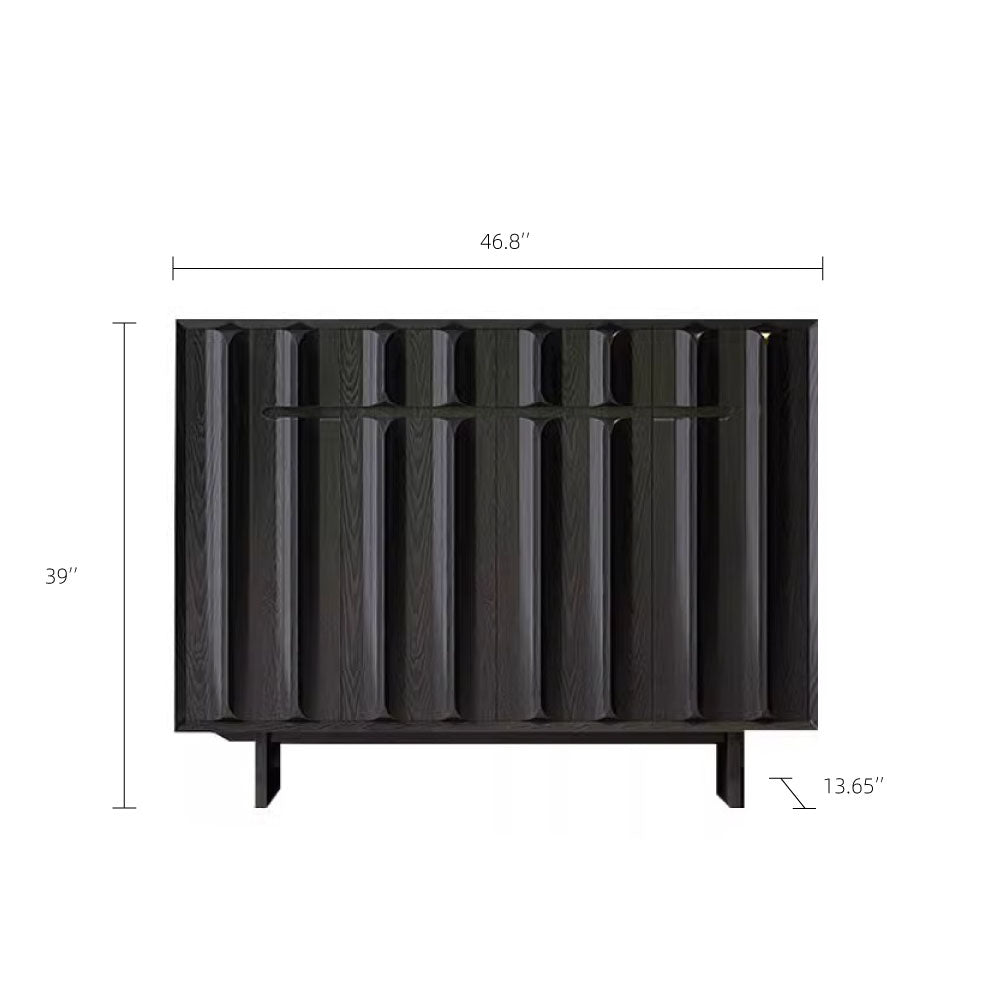 Modern Sideboard Cabinet 3 Doors Adjustable Shelves Contemporary Style