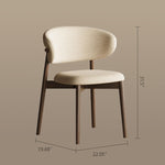 Load image into Gallery viewer, 2PCS Dining Chair Modern Ash Wood Frame Curved Backrest
