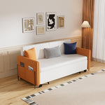 Load image into Gallery viewer, 66.9"Convertible Sofa Bed Modern Minimalist Style with Side Pockets
