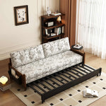 Load image into Gallery viewer, Convertible Sofa Bed with Storage Floral Print Fabric
