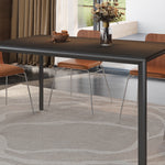 Load image into Gallery viewer, 54.6&#39;&#39;/ 62.4&#39;&#39; Dining Table Modern Style Elegant Design Spacious Surface for Dining and Gathering
