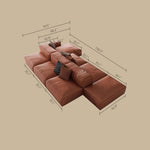 Load image into Gallery viewer, Modern Modular Top-Grain Leather Sectional Sofa
