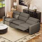 Load image into Gallery viewer, 80.34&#39;&#39;Power Recliner Sofa with USB Ports, Adjustable Backrest &amp; Footrest, High-Density Cushions, Modern Minimalist Living Room Sofa
