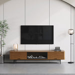 Load image into Gallery viewer, Electric Fireplace TV Stand Flame Effect with 3 Color LED Lights for 65 to 75 inches TVs
