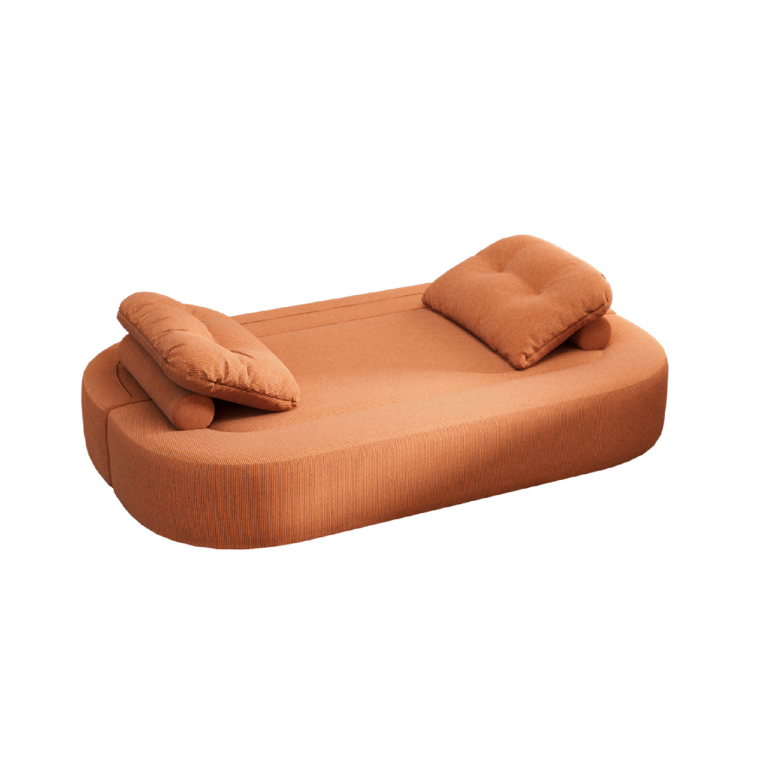 78.7" Compressed Loveseat Sofa Wrinkle-resistant Corduroy Lightweight Double Seat for Multi-scene Use