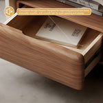 Load image into Gallery viewer, Sleek Modern Nightstand with Curved Edges Wooden Storage Drawer
