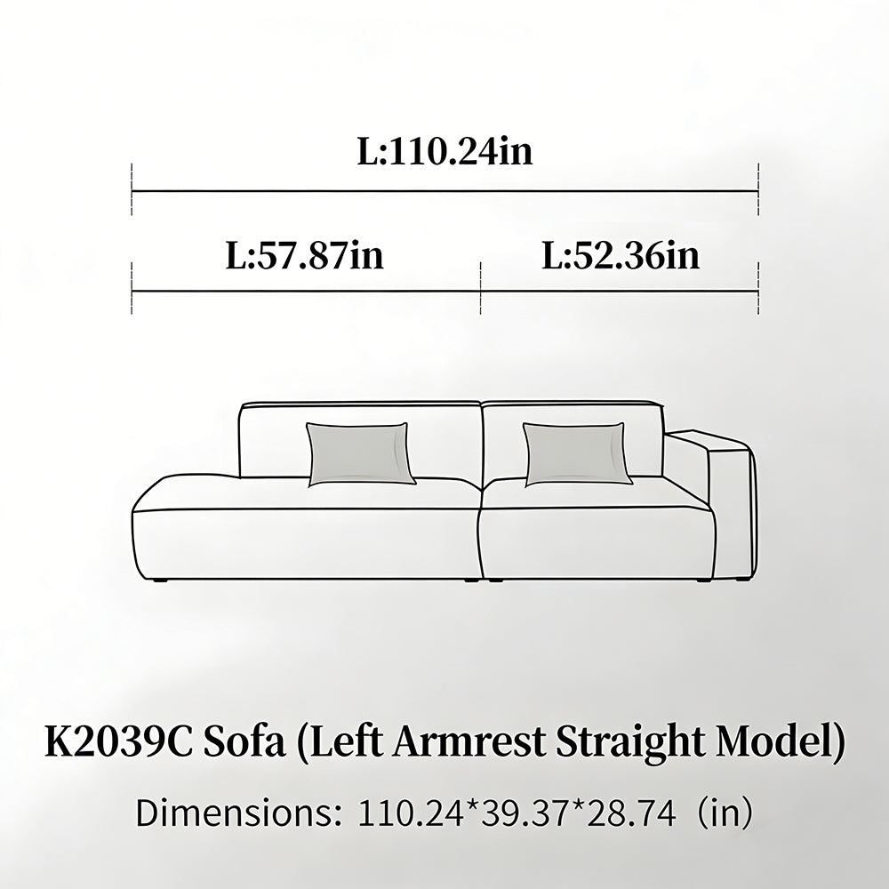 Modern Modular Washable Fabric Sectional Sofa