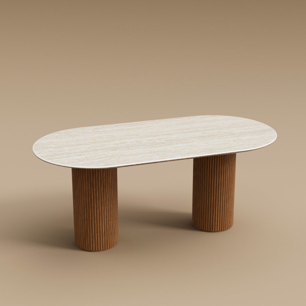 62.9''/70.8''Modern Oval Dining Table Timeless Elegance Meets Lasting Craftsmanship