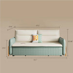 Load image into Gallery viewer, 55.1'' Convertible Sofa Bed Minimalist Design Space-saving Comfort Soft Leather Finish
