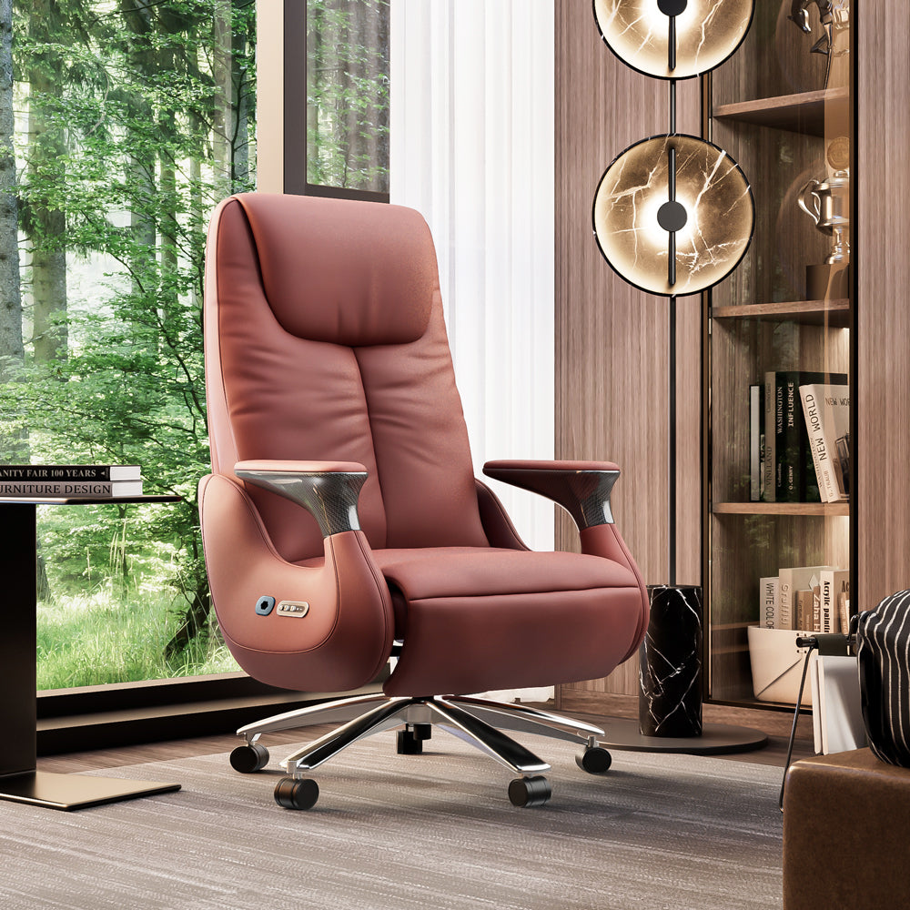 Luxury Ergonomic Massage Chair with Heating Ventilation and Smart Voice Control