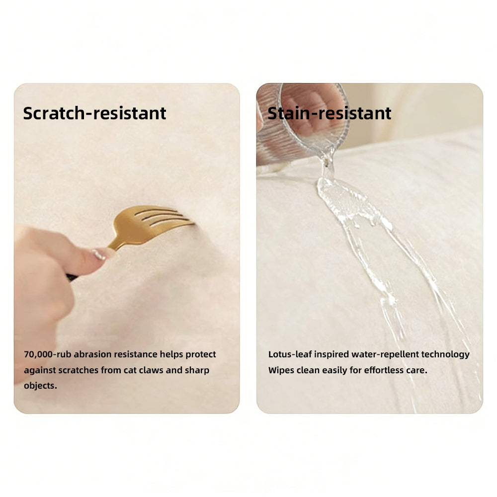 Modern Convertible Sofa Bed Tufted Fabric Sleeper Sofa Space Saving Pull Out Couch  Description