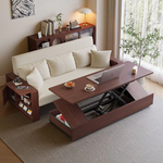 Load image into Gallery viewer, Modern Multifunctional Sofa Bed with Electric Lift Coffee Table &amp; Storage
