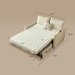 Load image into Gallery viewer, 72.1&quot; Convertible Sofa Bed with 3.9&quot; Thick Independent Spring Mattress Beige Space-Saving Design
