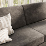 Load image into Gallery viewer, 3-Person Corner Sofa Bed with 3.9&quot; Thick Spring Mattress Independent Spring Mattress Sectional Sleeper Sofa Storage
