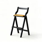 Load image into Gallery viewer, Modern Minimalist Counter Stool Solid Wood Bar Chair with Upholstered Seat 1 Piece
