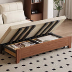 Load image into Gallery viewer, Modern Folding Sofa Bed Convertible Sofa Bed with Wooden Frame for Multi-Functional Living Spaces

