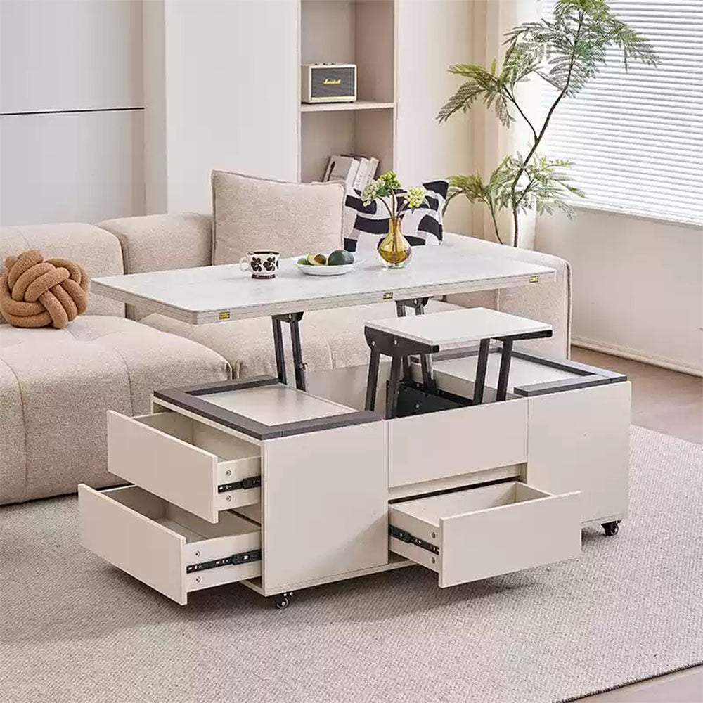 Multifunctional Lift-Top Coffee Table 2-in-1 Dining and Work Desk for Small Spaces