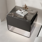 Load image into Gallery viewer, Sleek Smart Nightstand with Acrylic Base and Motion Sensor LED Lighting
