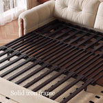 Load image into Gallery viewer, Modern Fabric Sofa Bed with Pull-Out Sleeper &amp; Side Table Convertible Couch for Living Room
