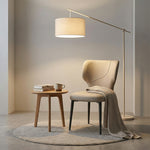 Load image into Gallery viewer, Modern Upholstered Dining Chair Minimalist Curved Back Soft Seat Accent Chair with Metal Legs
