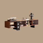 Load image into Gallery viewer, 70.2‘’Mid-Century Modern TV Stand with Record Player Shelf - Wood Storage  Easy Organization
