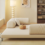 Load image into Gallery viewer, Detachable cylindrical cushions on sleeper sofa bed for adjustable back support
