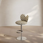 Load image into Gallery viewer, Modern Upholstered Adjustable Bar Stool with Petal Back 1 Piece
