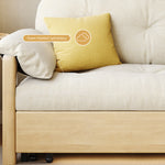 Load image into Gallery viewer, Sofa Bed with Storage Space Convertible Design Solid Wood Sponge Fabric
