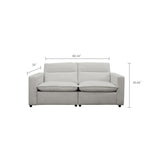 Load image into Gallery viewer, 80.34&#39;&#39;Power Recliner Sofa with USB Ports, Adjustable Backrest &amp; Footrest, High-Density Cushions, Modern Minimalist Living Room Sofa
