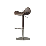 Load image into Gallery viewer, 1-Piece Modern Adjustable Swivel Bar Stool with Faux Leather Seat Chrome Base
