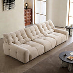 Load image into Gallery viewer, Modern Upholstered Sofa Movable Backrest Fabric Couch Minimalist Living Room Sofa
