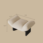 Load image into Gallery viewer, Modern Sculptural Lounge Chair Curved Upholstered Accent Chair with Solid Wood Base Minimalist Leisure Chair
