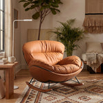 Load image into Gallery viewer, Rocking Accent Chair with Plush Cushioning
