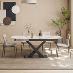 Load image into Gallery viewer, 46.8&quot;-70.2&quot; Versatile Elegant Extending Dining Table with Rotating Top Perfect for Modern Living Spaces
