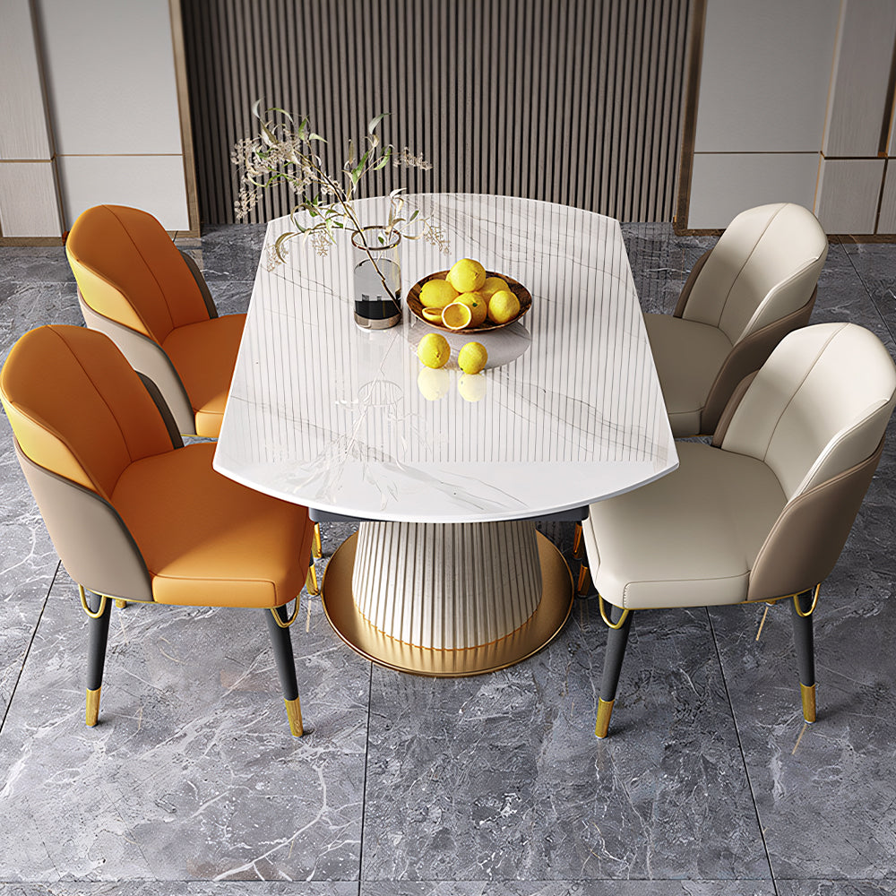 50.7" Convertible Folding Dining Table Round to Square Expandable Dining Table