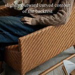 Load image into Gallery viewer, Boho Rattan Lounge Chair with Tufted Cushion and Relaxed Seating
