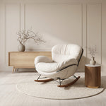 Load image into Gallery viewer, Cloud-Like Rocking Accent Chair with Soft Cushioning and Wooden Runners
