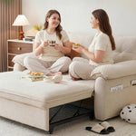 Load image into Gallery viewer, Modern Convertible Sofa Bed Tufted Fabric Sleeper Sofa Space Saving Pull Out Couch  Description
