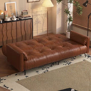 Modern Folding Sofa Bed with Tufted Upholstery and Convertible Sleeper Design