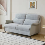 Load image into Gallery viewer, 66.9'' Modern Fabric Pull Out Sofa Bed with Mattress Convertible Sleeper Couch with Metal Frame Upholstered Loveseat
