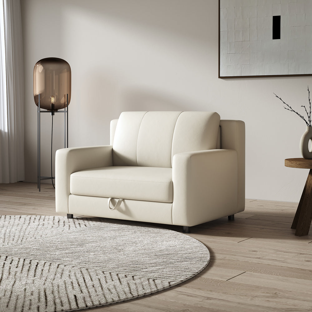 35.4''/78.74'' Convertible Sofa Bed Modern Minimalist Design Space Saving Comfort Quick Transformation